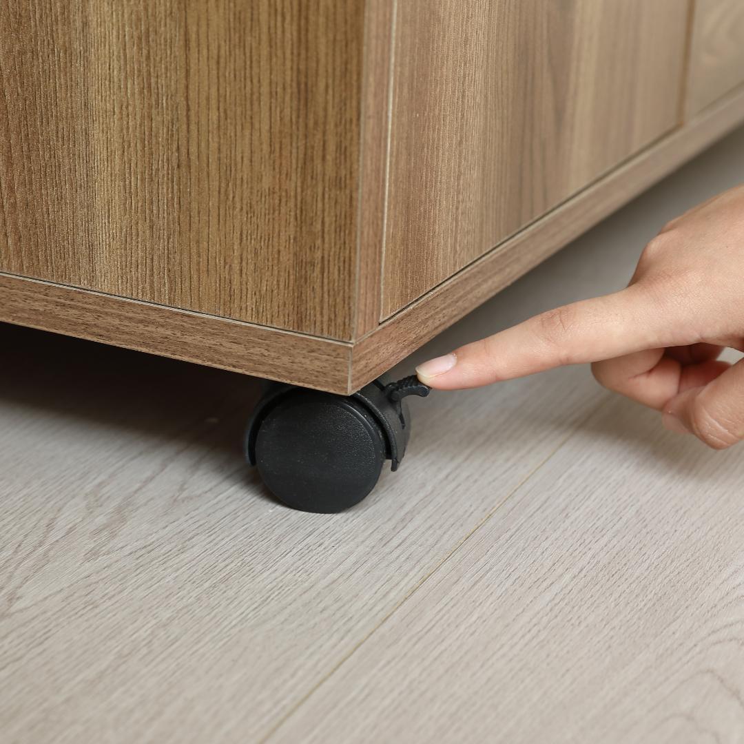 キャビネット 幅80cm 北欧風 サイドボード チェストテレビ台 BROWN