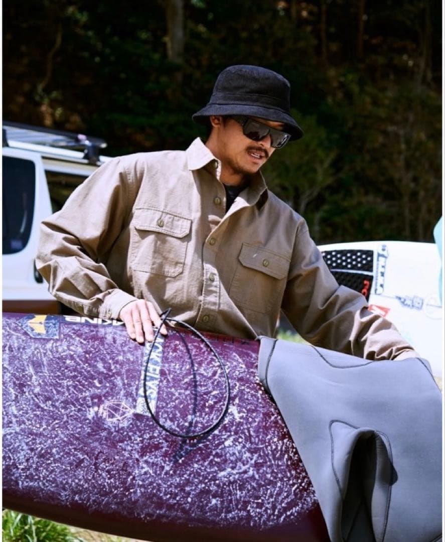 定価22000円セットアップ/ビラボンADIV ミリタリーシャツ➕カーゴパンツ