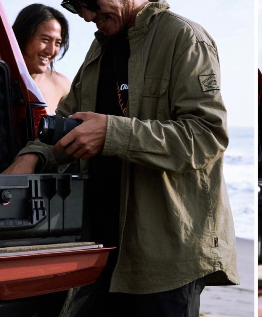 定価22000円セットアップ/ビラボンADIV ミリタリーシャツ➕カーゴパンツ