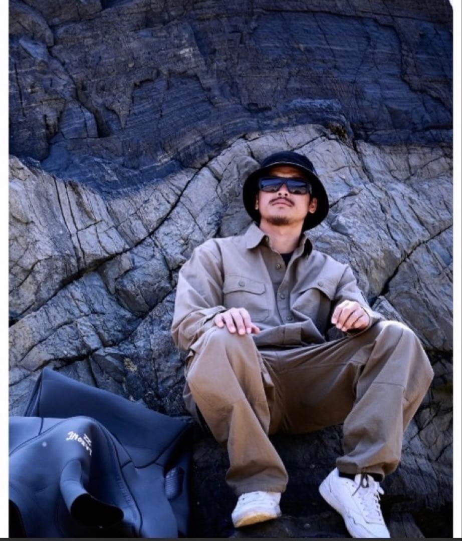 定価22000円セットアップ/ビラボンADIV ミリタリーシャツ➕カーゴパンツ