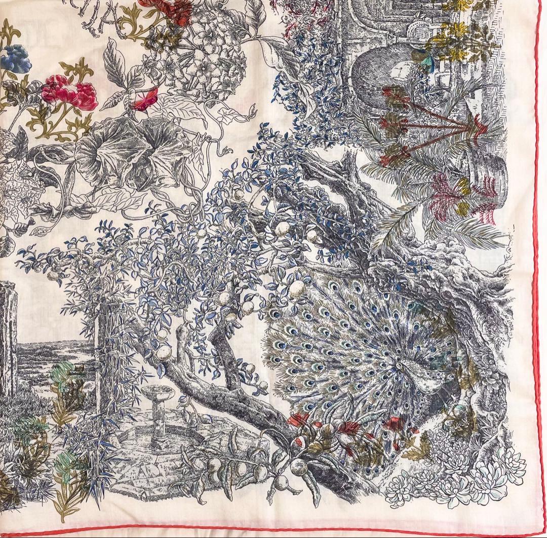 【希少！美品！】HERMES カレジェアン レイラの庭 ホワイト マルチカラー