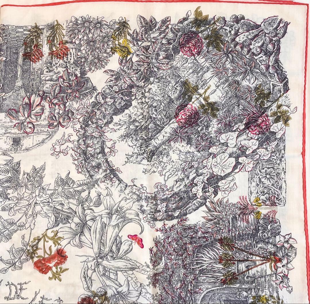 【希少！美品！】HERMES カレジェアン レイラの庭 ホワイト マルチカラー