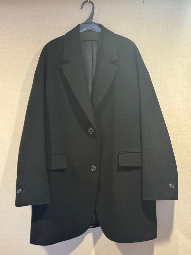 25AW AP STUDIO オーバーサイズ ジャケットコート　36 ブラック