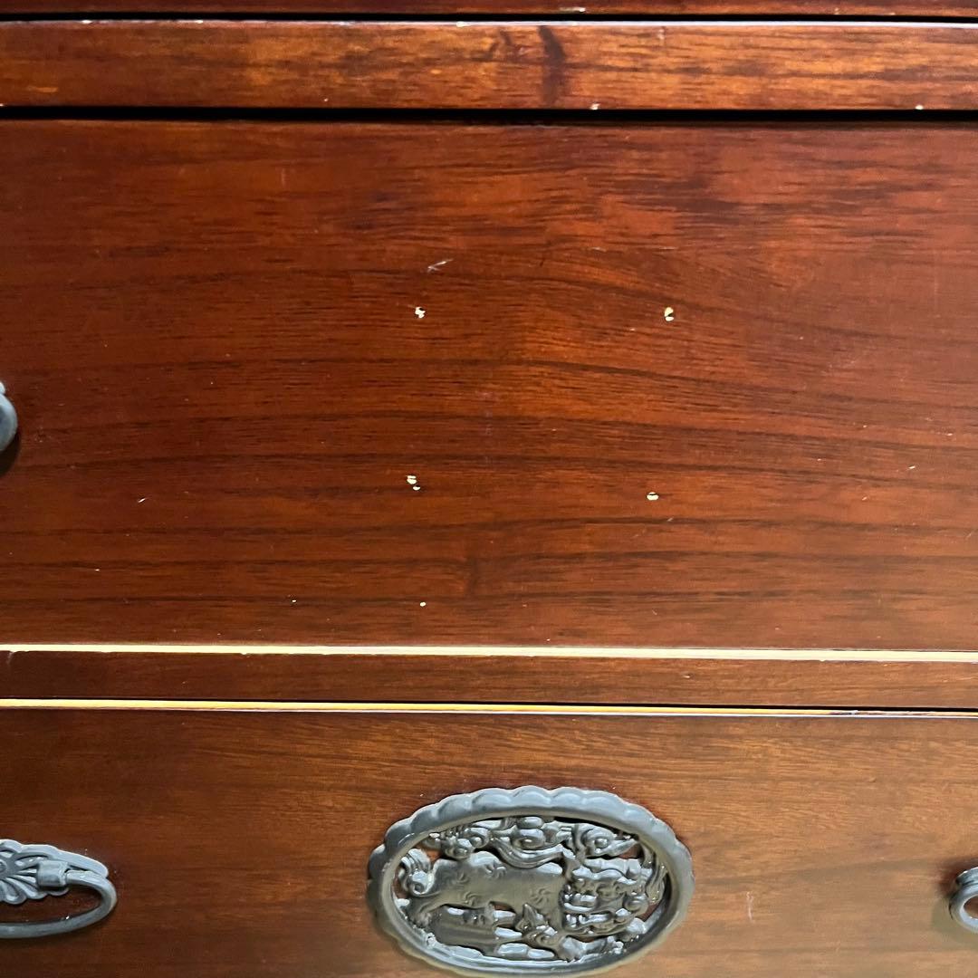 処分価格　設置費用込み　高級　民芸家具　４段　チェスト　アンティーク　和箪笥