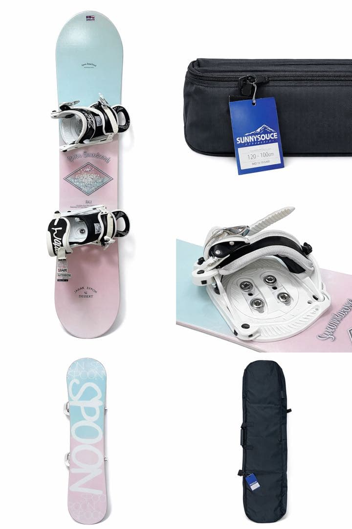 キッズ スノーボード 120cm 板＋バインディング＋未使用ケース 3点セット