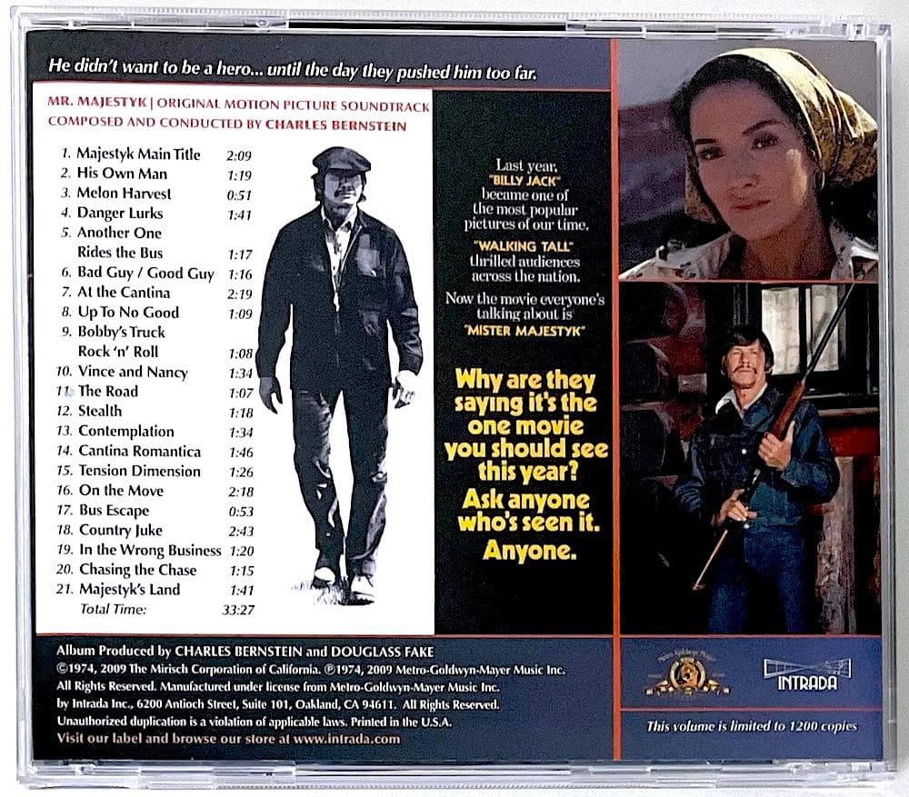 美品 廃盤 1200枚限定 CD マジェスティック オリジナル・サウンドトラック