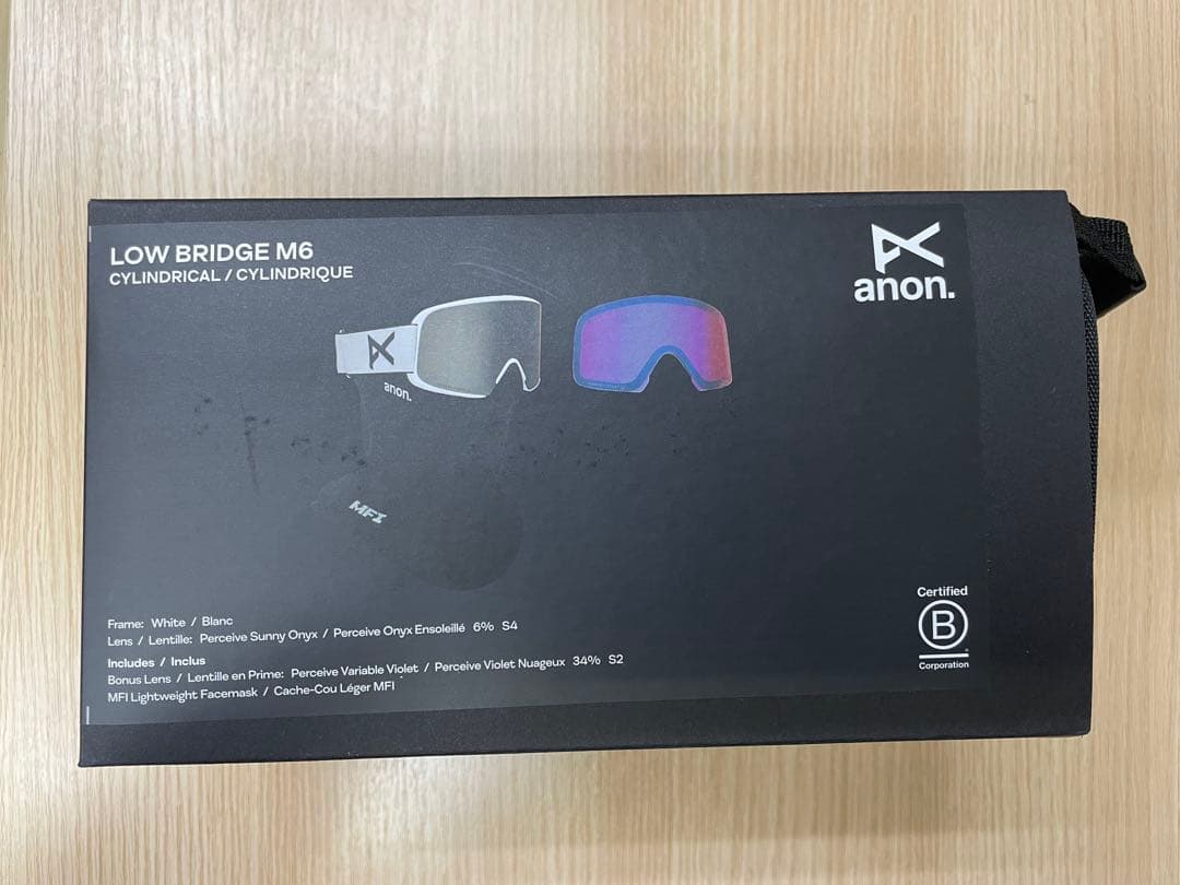 anon. 25-26 M6 WHITEゴーグル ローブリッジ