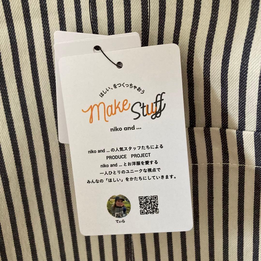 新品ニコアンドniko and…てぃらチノワークサロペット L メイクスタッフ