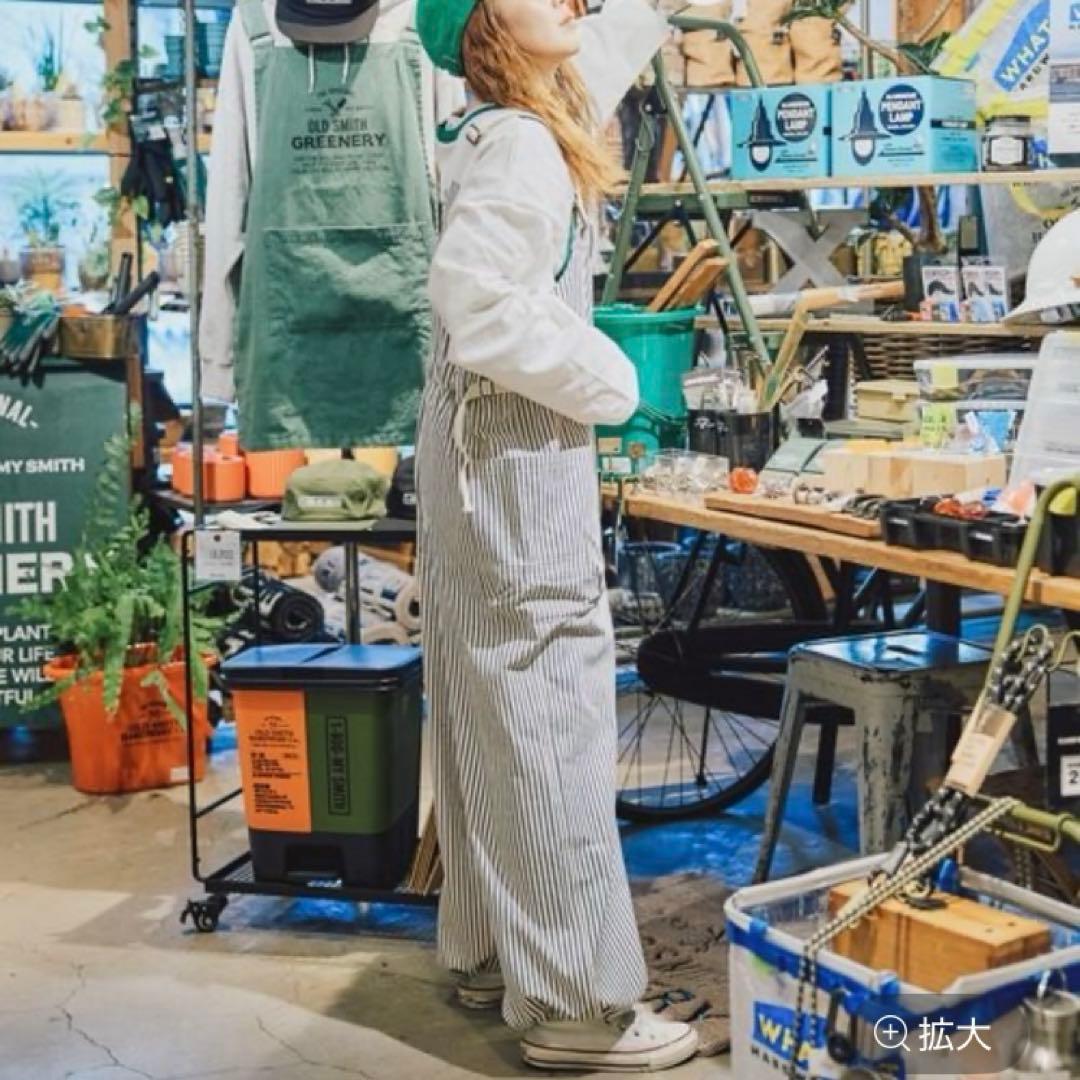 新品ニコアンドniko and…てぃらチノワークサロペット L メイクスタッフ