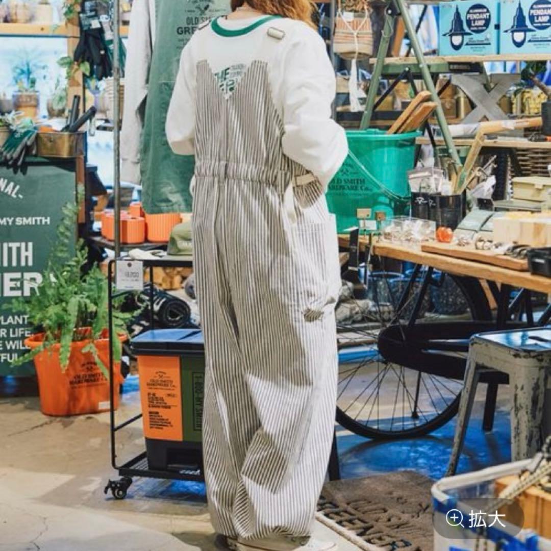 新品ニコアンドniko and…てぃらチノワークサロペット L メイクスタッフ