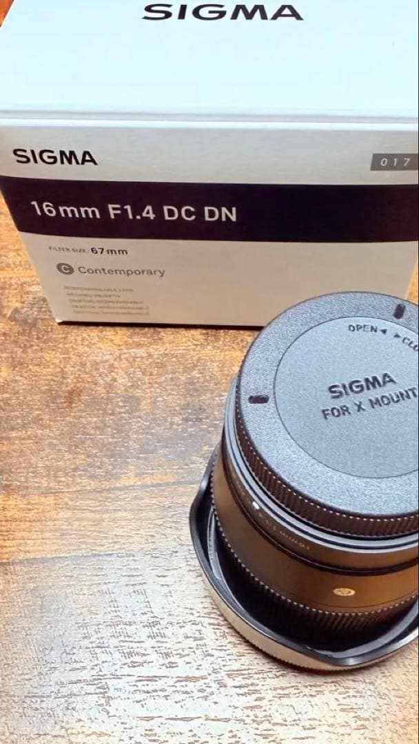 SIGMA 16mm F1.4 DC DN レンズ Xマウント フジフイルム