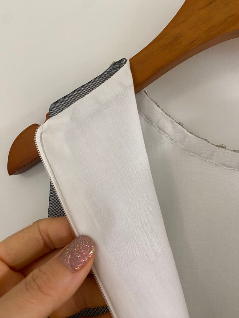 DRESCCO グラデーショングレービジューストーンロングドレス 125