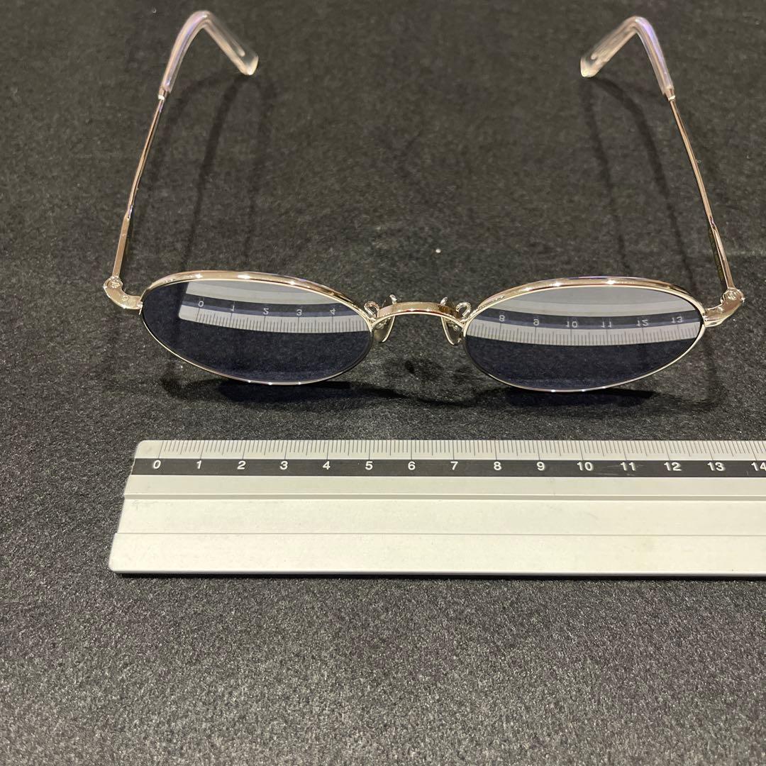 ADSR メタルラウンドサングラス ブルー