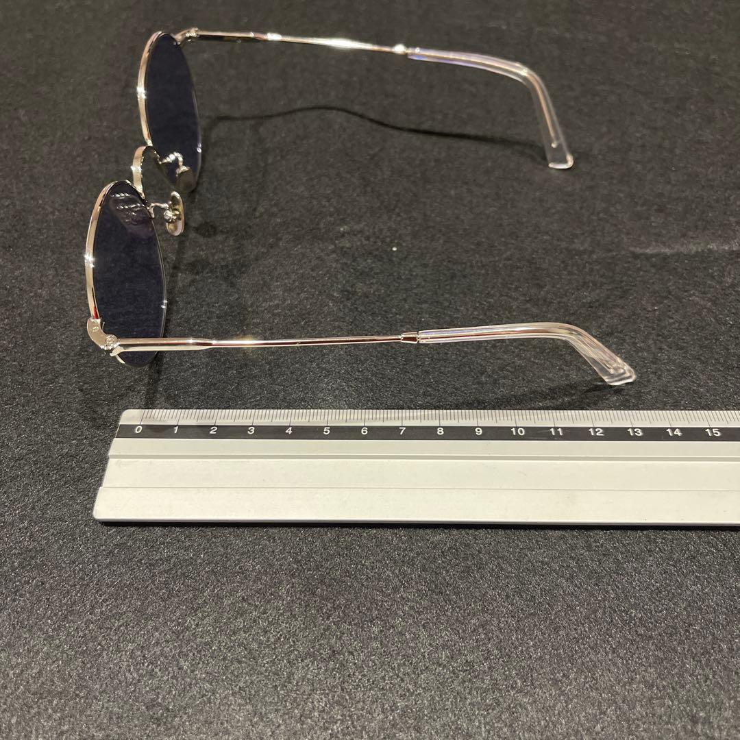 ADSR メタルラウンドサングラス ブルー