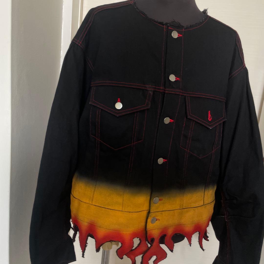希少　テンダーパーソン【あのちゃん着用】フレイムヘムジャケット　Gジャン　デニム