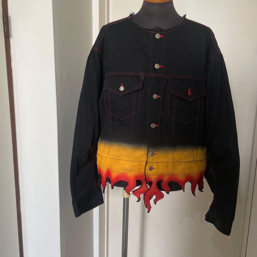 希少　テンダーパーソン【あのちゃん着用】フレイムヘムジャケット　Gジャン　デニム