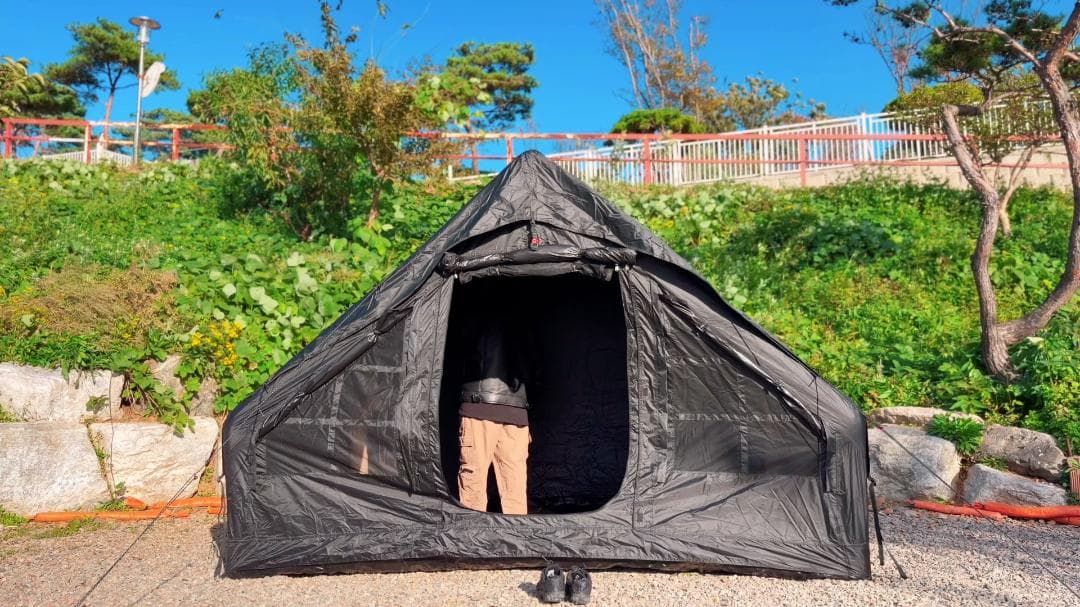 【新品】エアテント Mountainhikerインフレータブル 黒