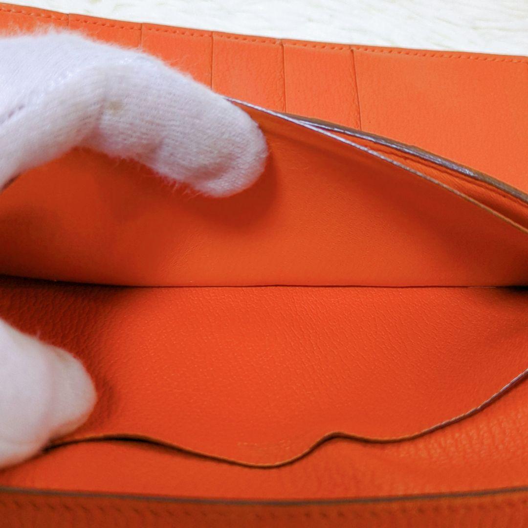 HERMES エルメス ベアン 長財布 三つ折り デュプリ ヴォーエプソン