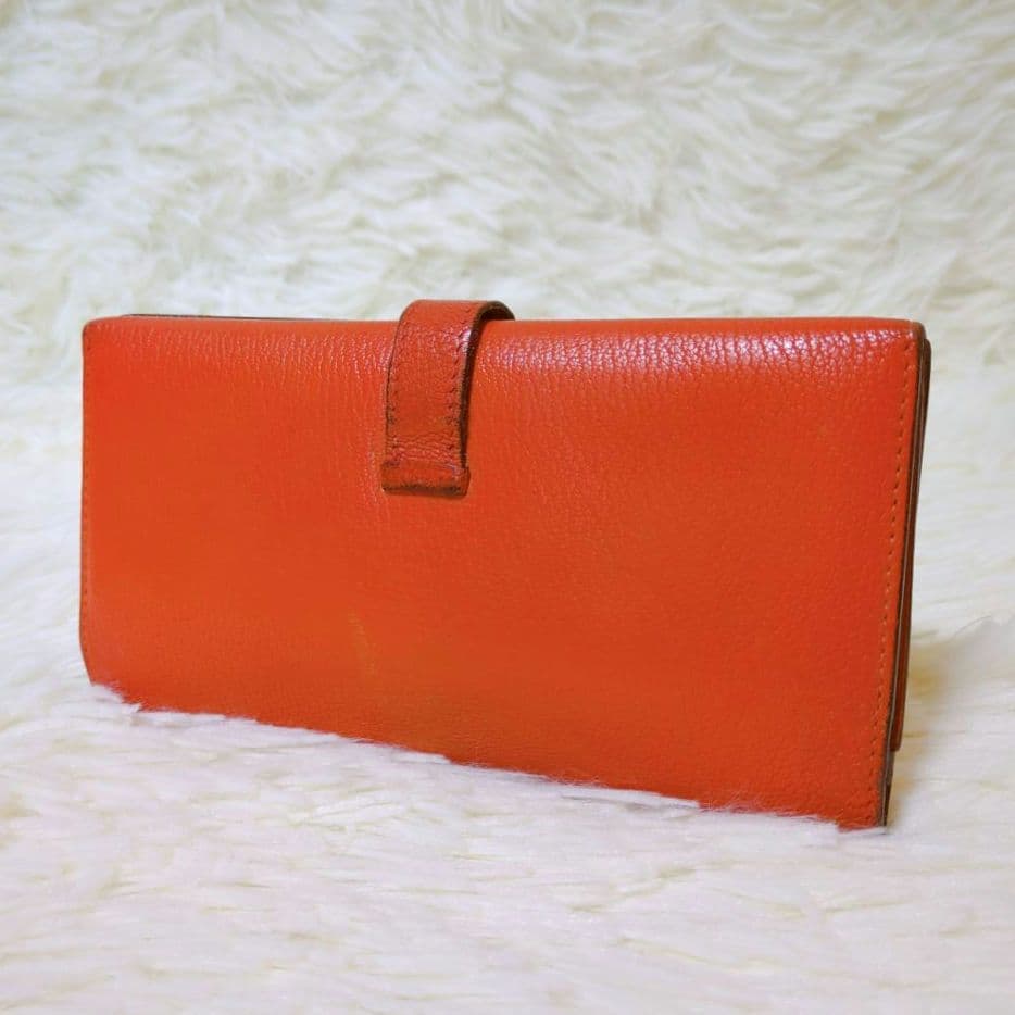 HERMES エルメス ベアン 長財布 三つ折り デュプリ ヴォーエプソン