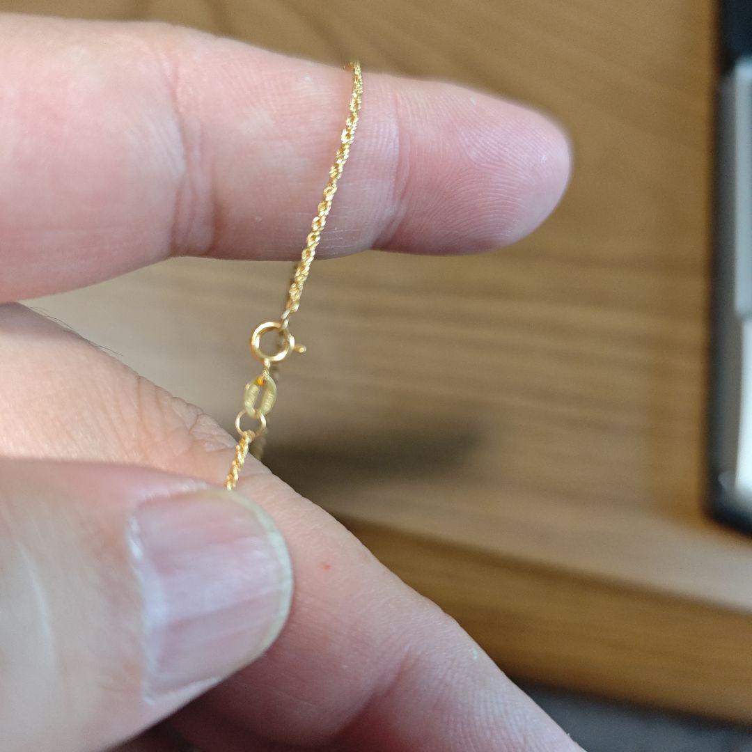 サーペント風 ネックレス 1.0g 18金