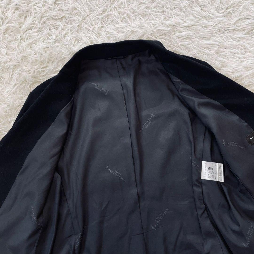 マッキントッシュ　ロンドン　セットアップ　スーツ　黒　イタリア製生地