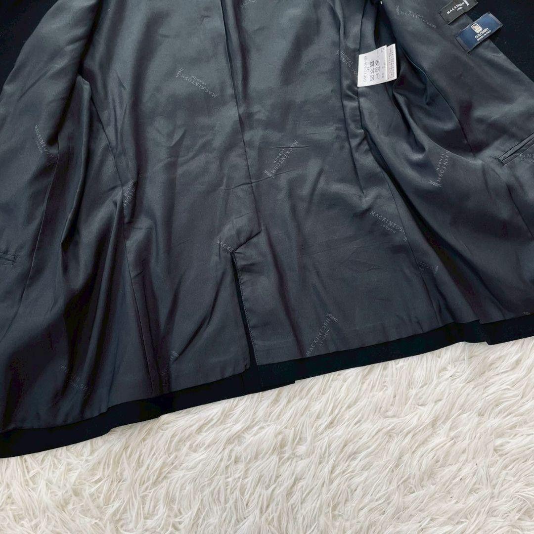 マッキントッシュ　ロンドン　セットアップ　スーツ　黒　イタリア製生地