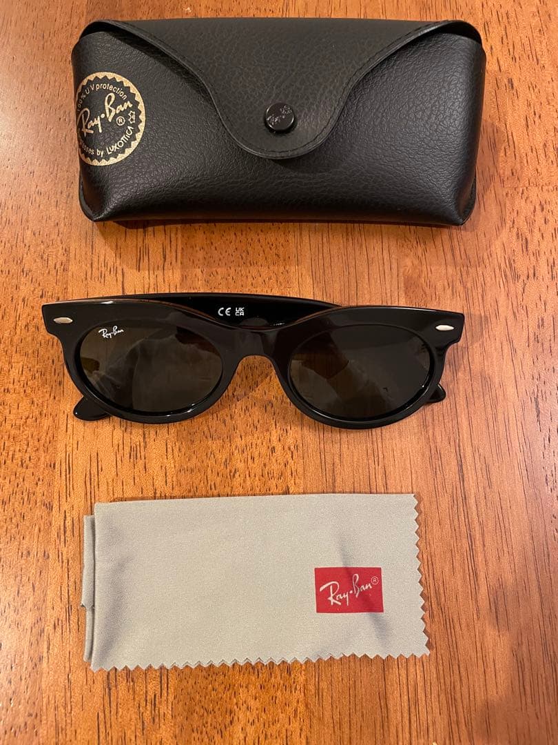 【値下げ】Ray-Ban ブラック サングラス ウェイファーラー