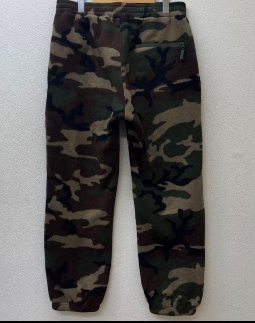 美品シュプリーム 22AW 迷彩柄 ポーラテック フリース パンツ