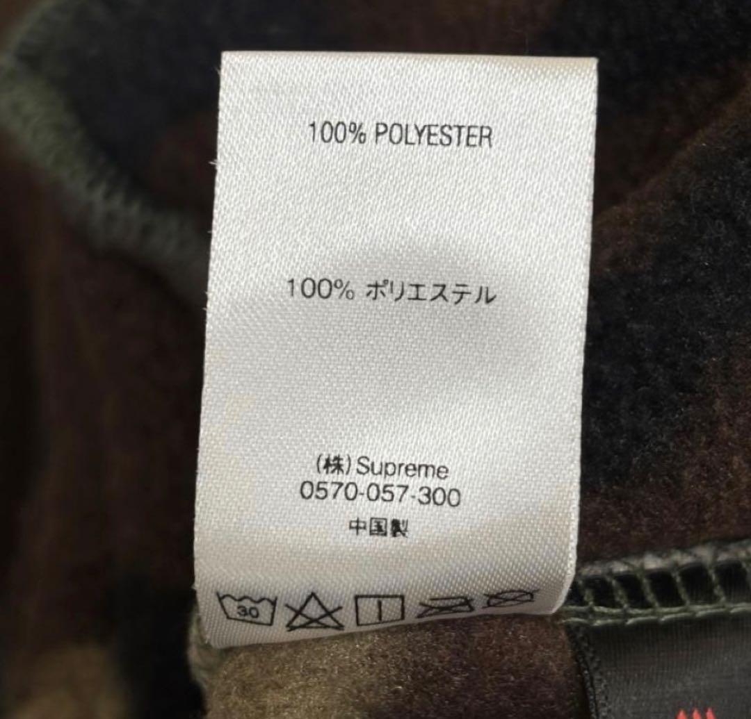 美品シュプリーム 22AW 迷彩柄 ポーラテック フリース パンツ