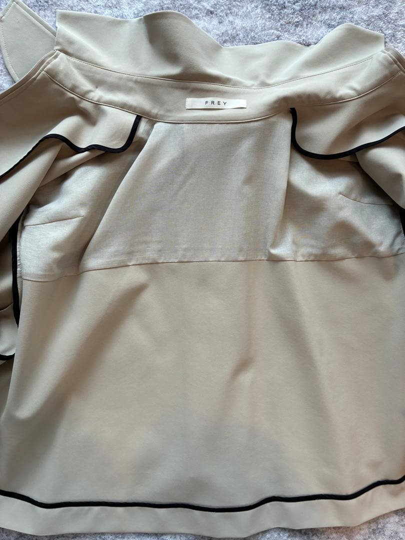 ジャケット・アウター FREY JERSEY LIKE COAT/Beige