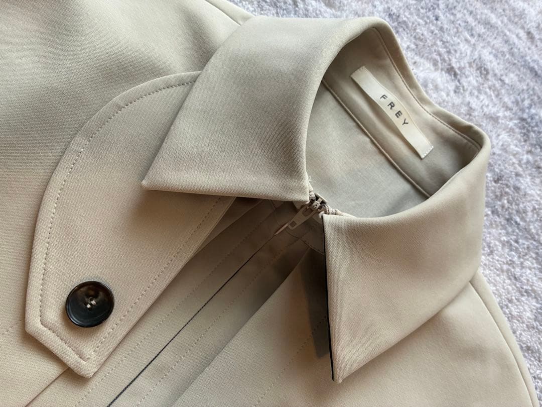 ジャケット・アウター FREY JERSEY LIKE COAT/Beige