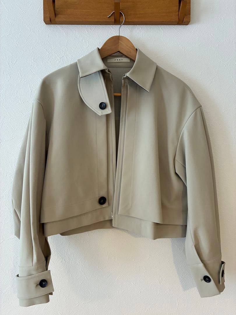 ジャケット・アウター FREY JERSEY LIKE COAT/Beige