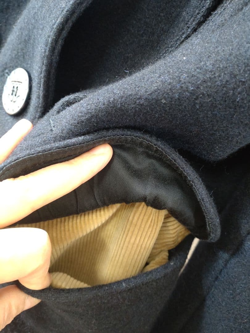 新春値下げ・BEAMSピーコート/38　ネイビーfennica