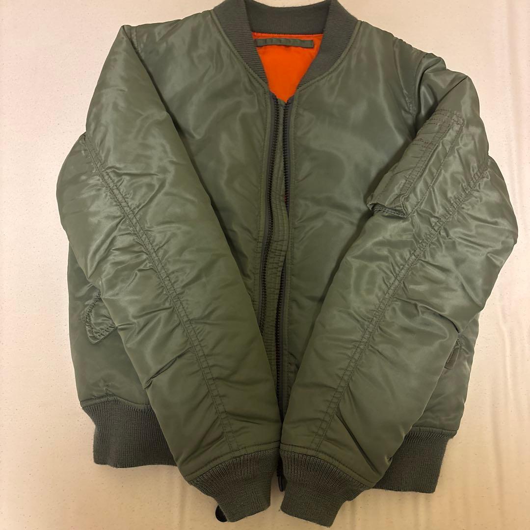 avirex ma-1フライトジャケット　コマーシャルロゴ　アーチ　アビレックス