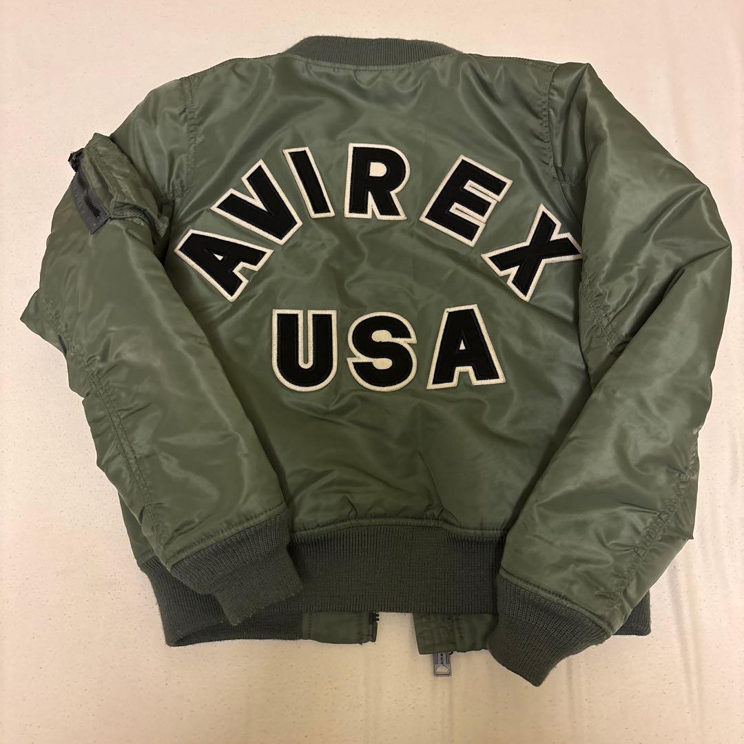 avirex ma-1フライトジャケット　コマーシャルロゴ　アーチ　アビレックス