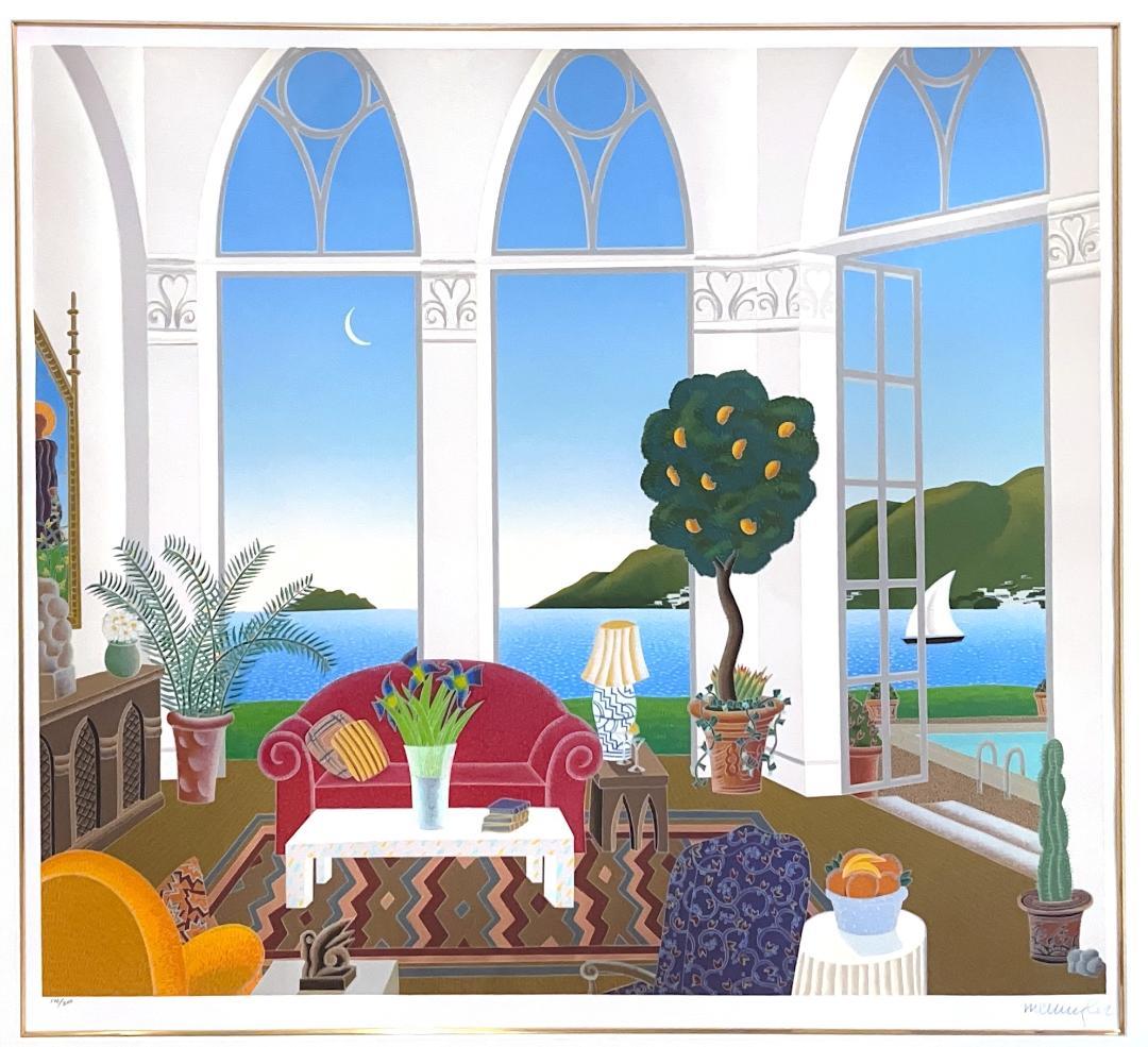 トーマス・マックナイト版画 (Thomas McKNIGHT)「レッドカウチ」