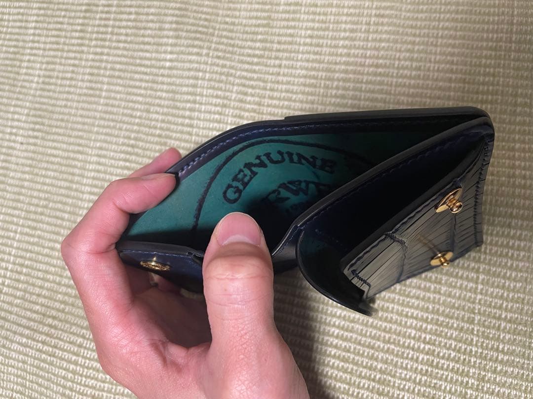 コンパクト財布 ポロサス フルシェルコードバン CASA