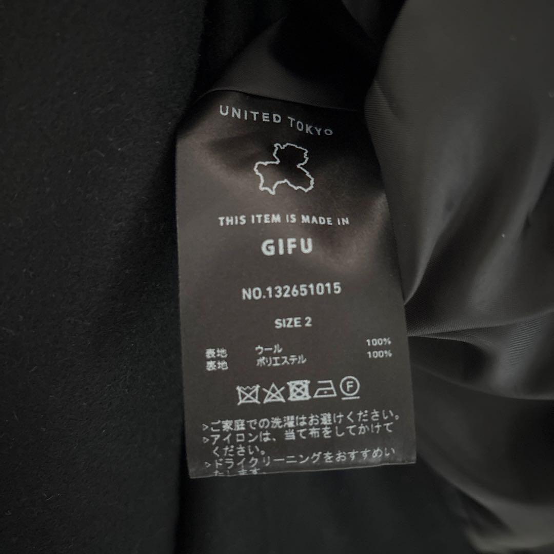 【UNITED TOKYO】メルトンライダースコート