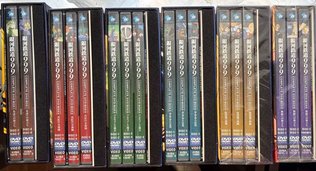 未開封あり、銀河鉄道999 TV版　6巻セット