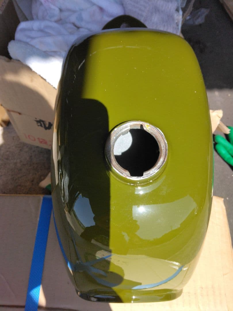 モンキー4l　グリーン タンクセット塗装済みです。