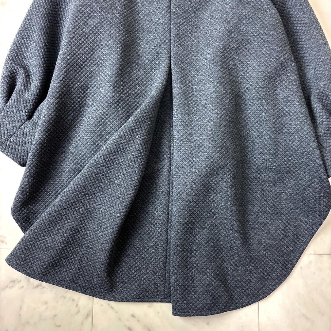 LE PHIL スクエアジャガード ジャージ ブラウス F グレー ル フィル