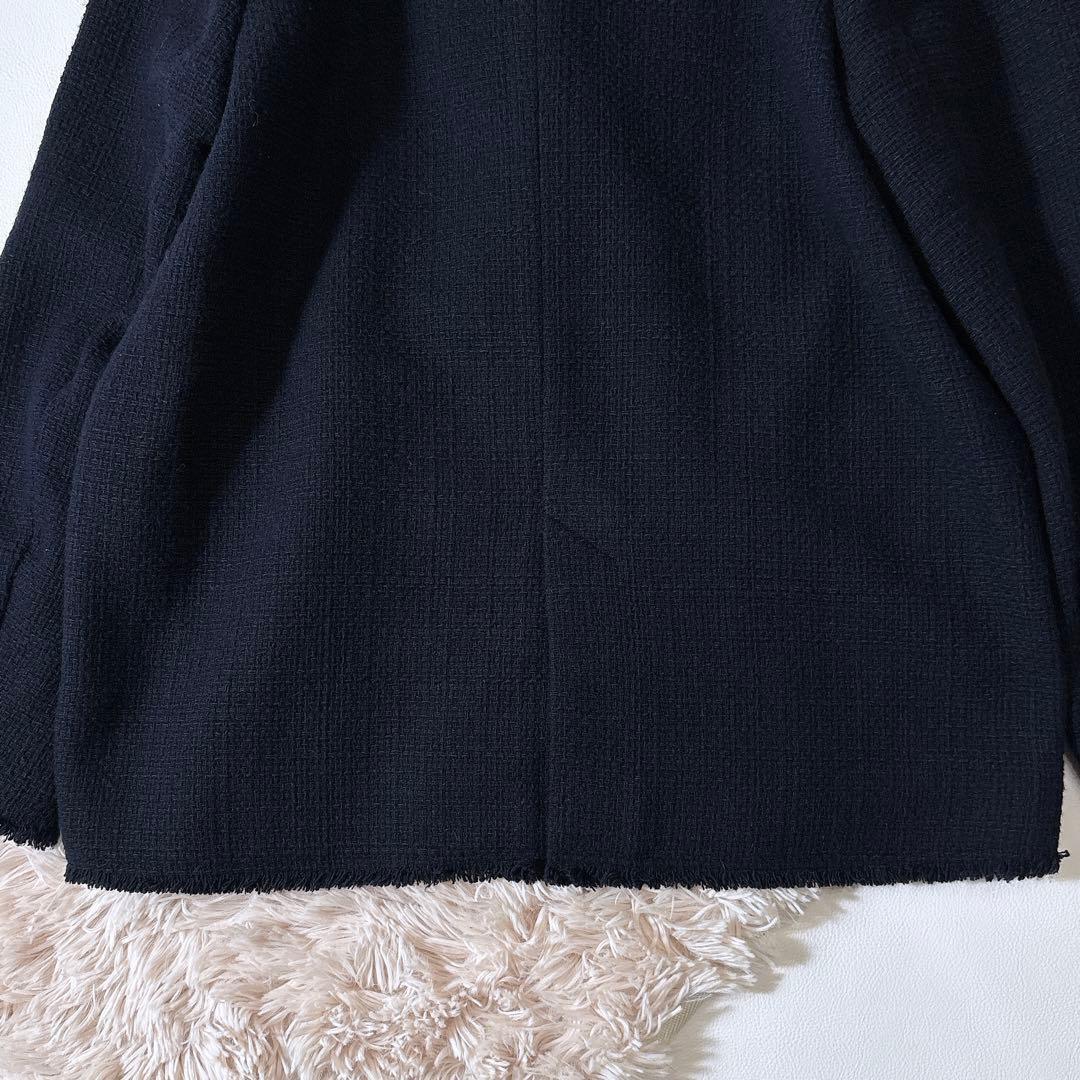 未使用級ꕥスピックアンドスパン 完売 ファンシーツイードダブルブレストジャケット