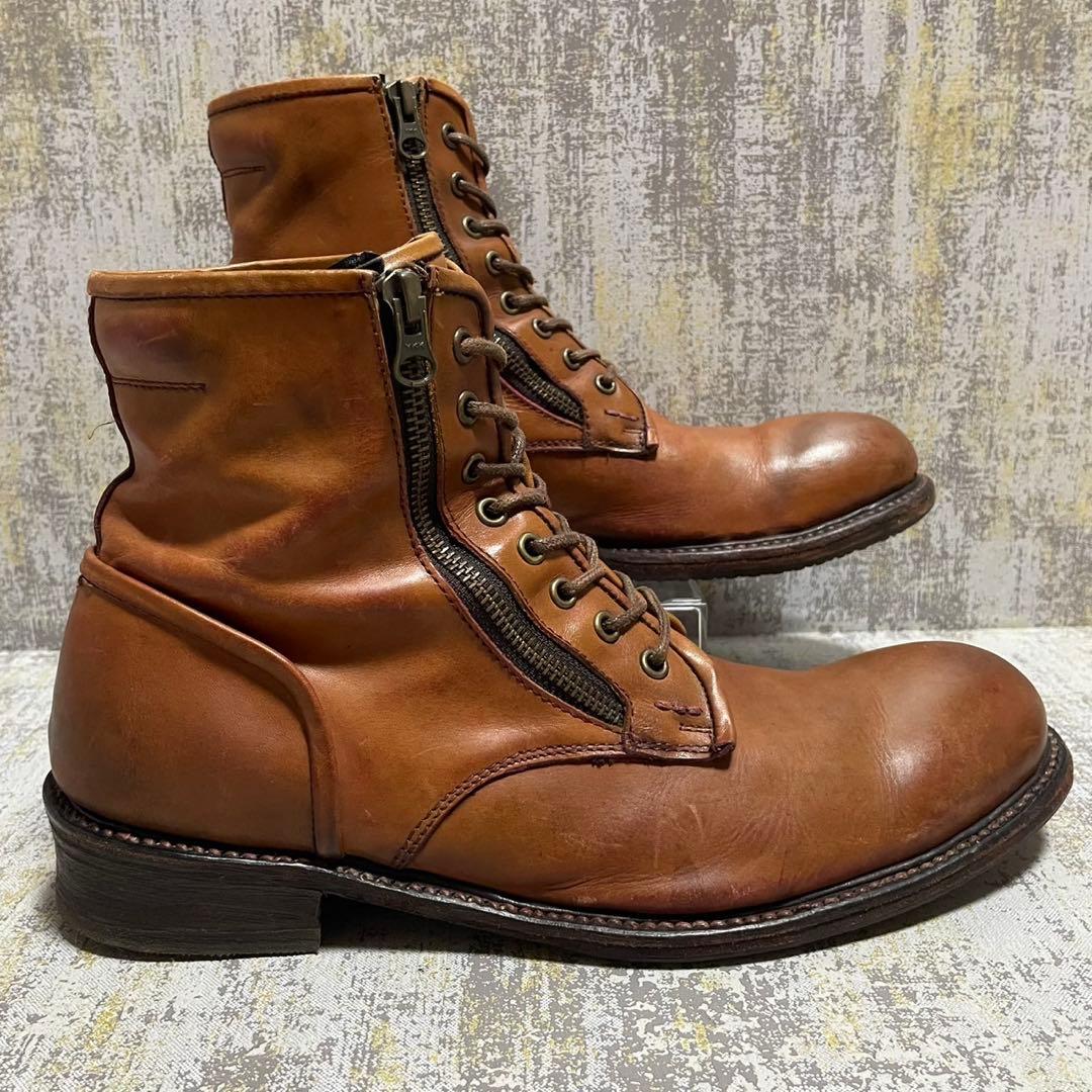 ★Y2K★アルフレッドバニスター レースアップブーツ【26】ダブルサイドジップ