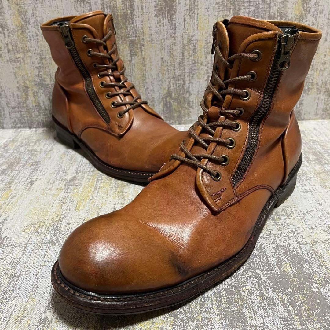 ★Y2K★アルフレッドバニスター レースアップブーツ【26】ダブルサイドジップ