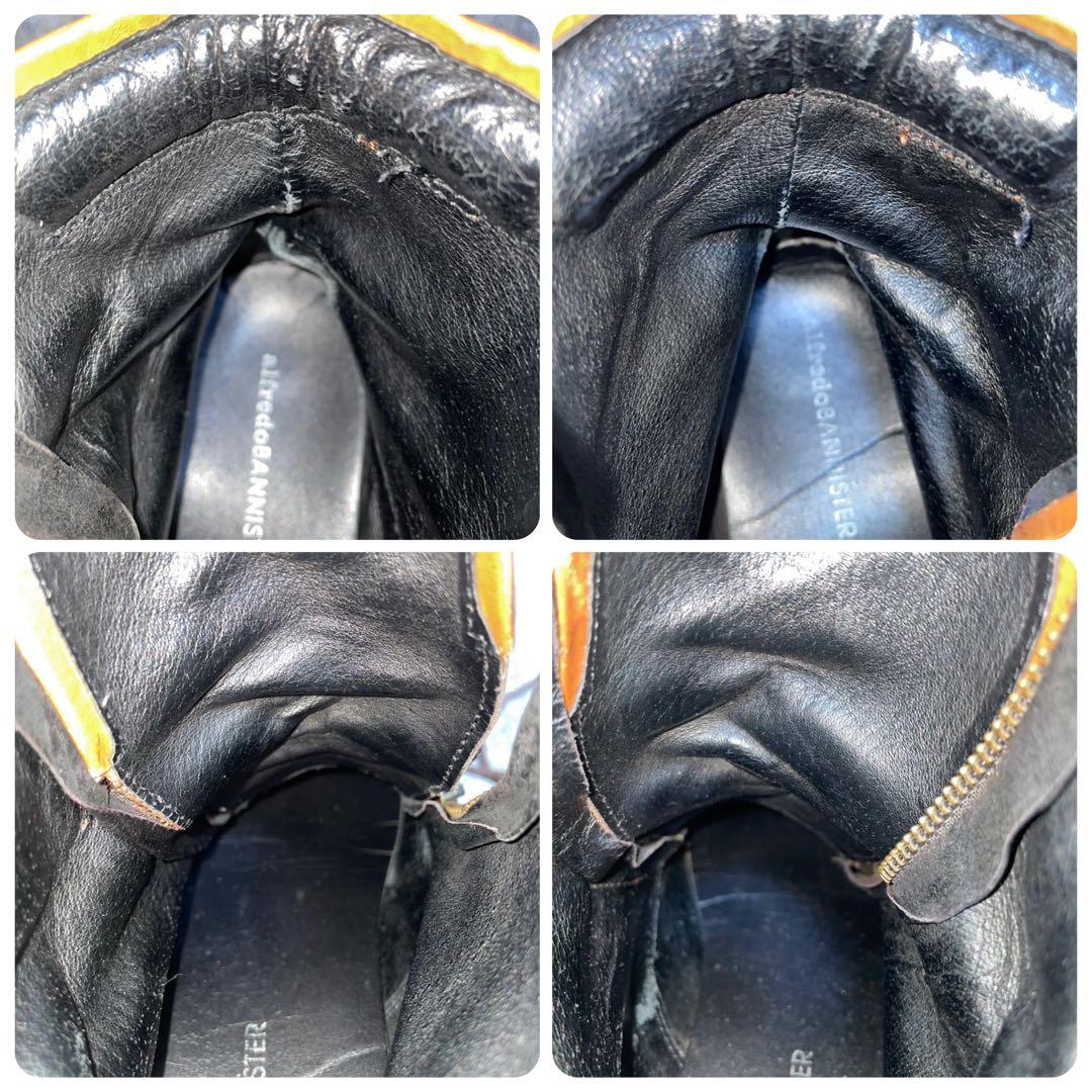 ★Y2K★アルフレッドバニスター レースアップブーツ【26】ダブルサイドジップ