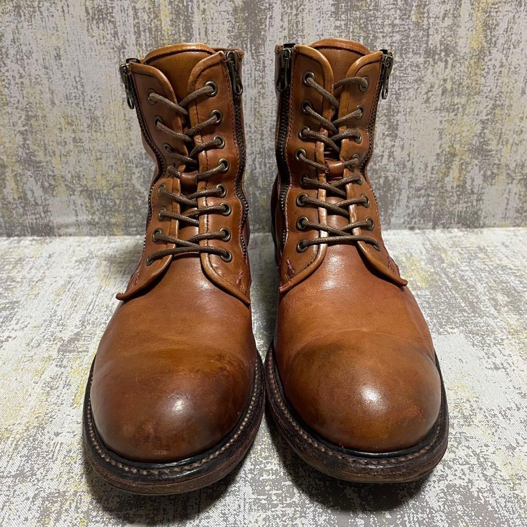 ★Y2K★アルフレッドバニスター レースアップブーツ【26】ダブルサイドジップ