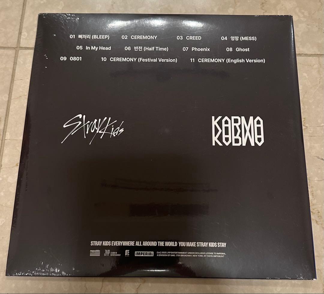 StrayKids KARMA TARGET VINYLレコードLP フライヤー