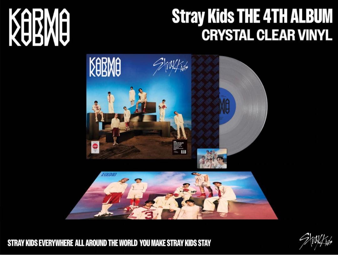 StrayKids KARMA TARGET VINYLレコードLP フライヤー