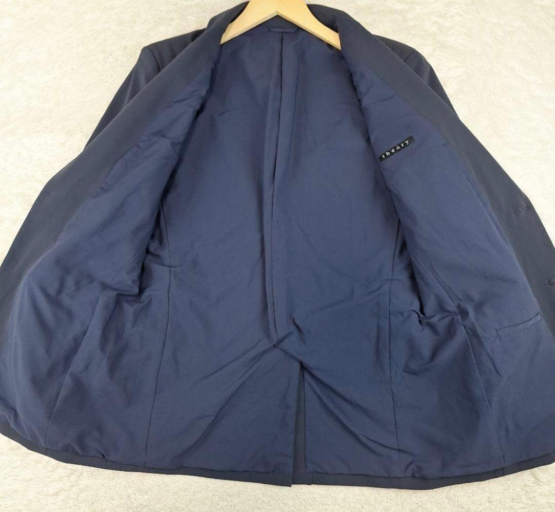 Theory　メンズ　ストレッチスーツ　セットアップ　ネイビー　XL　日本製