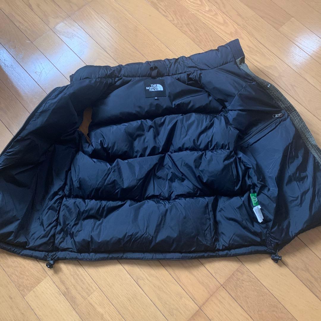 THE NORTH FACE ダウンベスト ヌプシSサイズ 黒/オリーブ